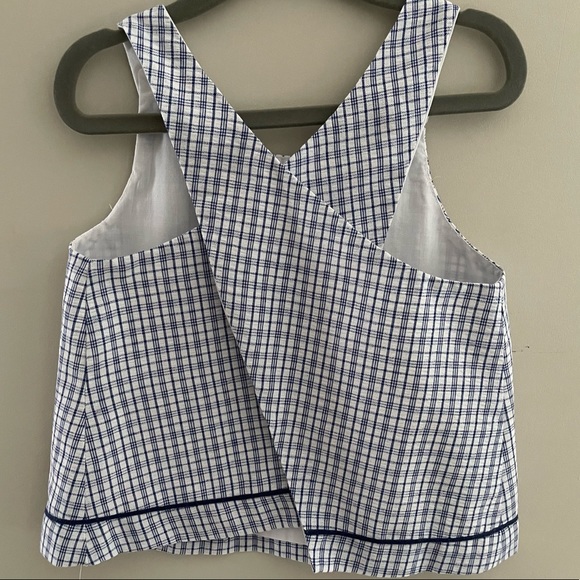 Florence Eiseman Plaid Fish Motif Girls Top Sz 4 - Picture 5 of 6